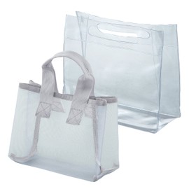 3-Way 163343 Stylish Hot Spring Bag, Spa Bag, 2 Layers, Clear