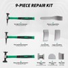 CUBELLIN 9pcs Auto Body Repair Tools 45# Steel Auto Body