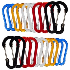 VitalBloom Carabiner, Small, 2.0 inches (5 cm), Ultra Lightweight, Rust Free, Aluminum Alloy, Mountain Climbing, Multi-functional, Ultra Lightweight, Key Holder, Outdoor Activities, Hiking, Camping,