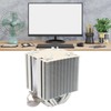 CPU Cooling Fan 3.5in 6 Heat Pipes 3 Pin CPU