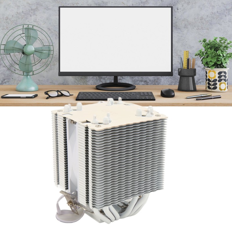 CPU Cooling Fan 3.5in 6 Heat Pipes 3 Pin CPU