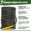 TechSweepPro 5000PSI Pressure Washer Gun and Hose Kit, 50FT Kink
