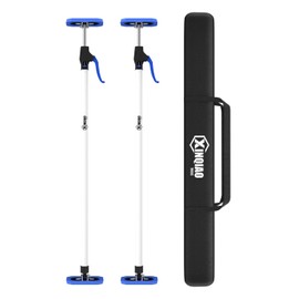 XINQIAO Third Hand Tool 3rd Hand Support System, Premium Steel Telescoping Pole with 180 LB Capacity for Cabinet Jacks for Installing Cabinets, Drywall Jack& Cargo Bars, 42.1 IN-74.8 in Long, 2 PC