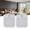 2pcs Plug in Night Light with Motion Sensor Mini Warm