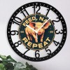 25cm Circular Iron Wall Clock with Trilobite Fossilsheet size: 10