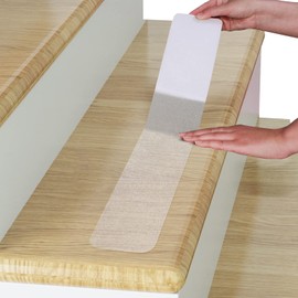 Qingluan Non-Slip Carpet Stair Treads, 15 Count, 24" x 4", Non-Skid Self Adhesive Tape for Indoor & Outdoor Steps, Staircases, Safety for Kids, Elders and Pets