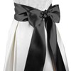 GTYBOVA Black Satin Ribbon 4 Inch x 25Yards Wide Solid