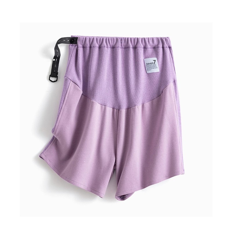 Aimoha Women's Maternity Shorts, Half Pants, Thin, Showpan, Adjuster, Plain,