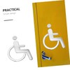 Gatuida 2pcs Elevator Sign for Disabled Toilet Sign for Disabled