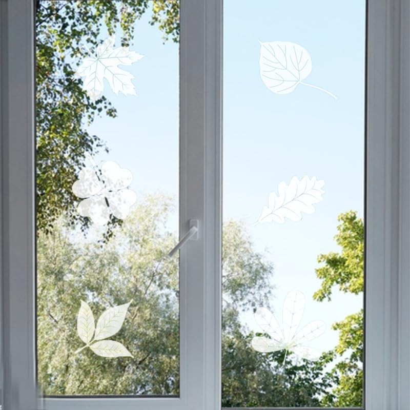 26pcs Leaf Window Strike Prevention Stickers Anti-Collision Window Clings Prevent