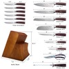 Knife Set 16-Piece Kitchen Knife Set With Wooden Block, Germany