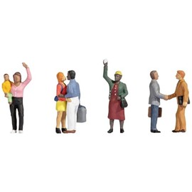 NOCH® Farewell, hand-coloured figures, H0 1:87 for model railway and dioramas