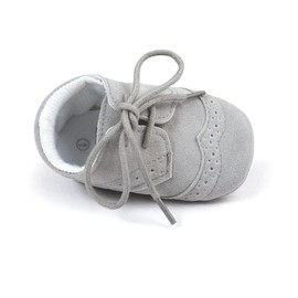 ESTAMICO Baby Boys Shoes Prewalker PU Sneakers Gray 12-18 Months