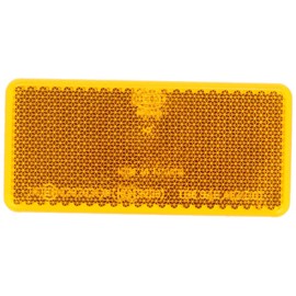 HELLA 8RA 003 326-041 Reflex Reflector - Lens Colour: Yellow - Glued