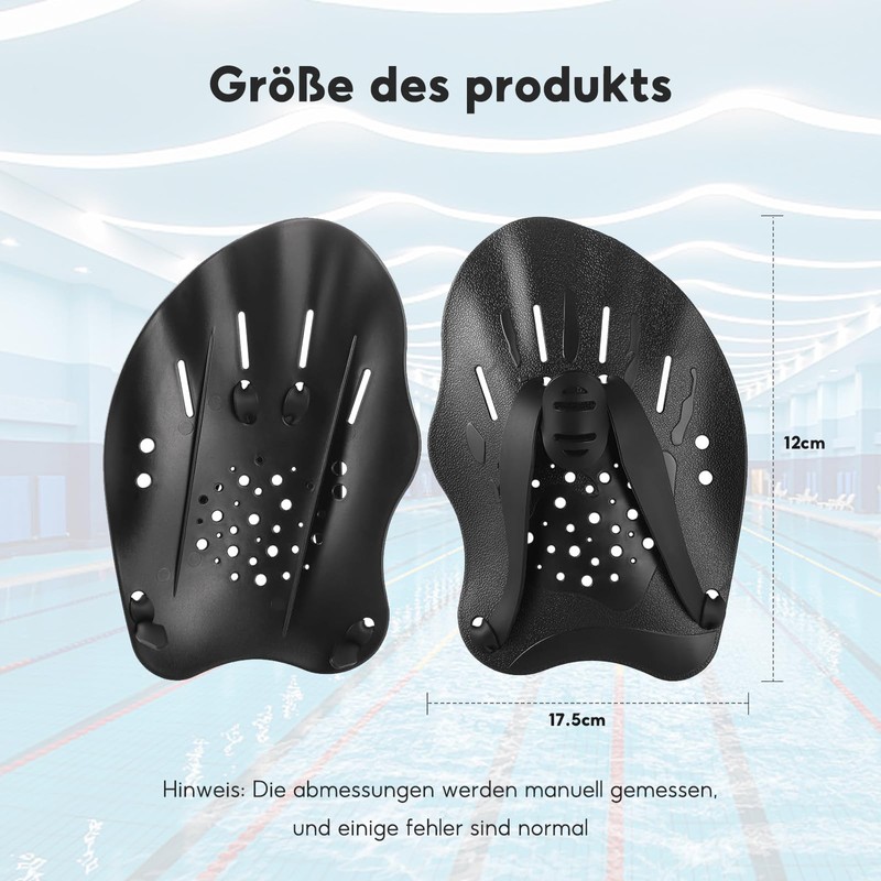 Hand Paddle for Swimming, 1 Pair of Swimming Paddles, Swimming