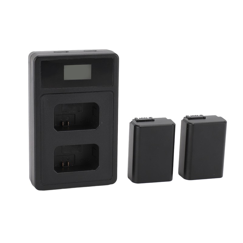 NP FW50 Camera Battery 7.2V 1850mAh with Dual USB LED
