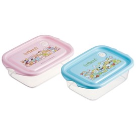 Skater FCN2WAG-A Sealing Container, 16.9 fl oz (500 ml), 2P, Antibacterial Storage Container, Sumikko Gurashi, Atsumaru, Side Dish Container, Made in Japan