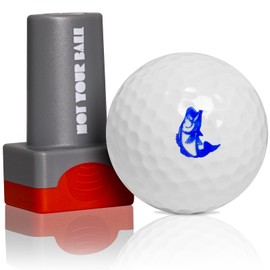 ZEETY Golf Ball Stamp, Golf Ball Stamper, Self-Inking Golf Ball Stamp Marker to Identify Golf Balls, Golf Gifts Golf Accessories for Men and Women Golfers (KISS)