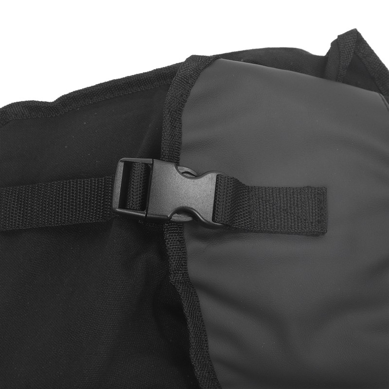 Bicycle Rear Seat Bag Black Large Capacity Canvas Waterproof Elastic