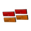 REPAIROCK 4pcs 3.46"x1.26" Universal Reflector - Rectangle Motorcycle Bike Safety