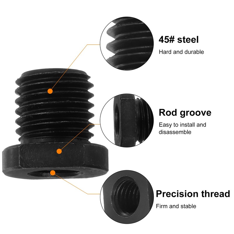 sourcing map M10 Female to M16 Male Adapter Polisher Adaptor