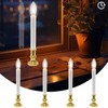 4 Pack Window Candles Battery Operated with Timer,Christmas Window Candle