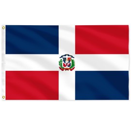 Dominican Republic Flag 3x5 Feet(90cmx150cm) Durable And Colorfast With Brass Lock Ring Suitable For Indoor And Outdoor Decoration.