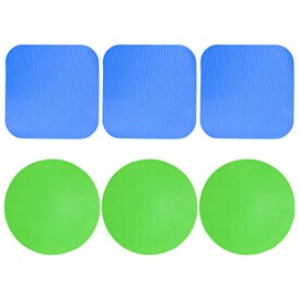 ZORRA 6-Pack Jar Openers for Arthritis Hands, 2 Colors & Shapes Jar Openers Multi-Function Rubber Pad Gripper, Effortless Arthritis Jar Opener for Arthritis Hands Weak Hands Kitchen Coasters