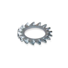 DOJA Barcelona Washers Serrated Set M10 Galvanised Steel Pack of 100 Serrated Tooth Washers Assortment for Screws with Teeth Lock Washers Serrated