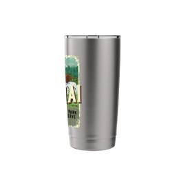Katmai National Park and Preserve Alaska Brown Bear Souvenir Stainless Steel Insulated Tumbler