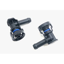 Set of OEM Black Gas Fuel Petrol Tank Quick Release Disconnects Couplings for Ducati: 749/999, 848/1098/1198, StreetFighter, Hypermotard 796/1100, Mulltistrada 1000/1100, Monster 620/695/S2R 800/1000