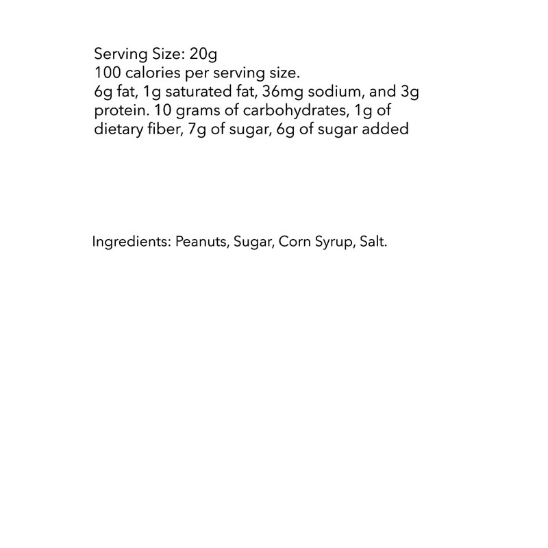 Old‑Fashioned Peanut Squares – 20 oz Resealable Bag – Crunchy