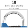 HOJLKLD Gym Locker Lock 5 Letter Word Lock Safety Padlock