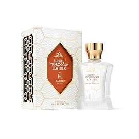 H HABIBI White Moroccan Leather Arabian Perfume for Women & Men - Eau de Parfum (2.5 Oz) Long Lasting cologne for men With Sandalwood, Amber & Leather Scents - Unisex Perfume with Premium Box