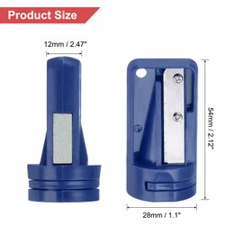 QUARKZMAN Zimmermanns Pencil Sharpener, Carpenter's Pencil Sharpener for Carpenter's Pencil, Manual Pencil, Sharpener, Portable Pencil Sharpener for Woodworking, Dark Blue