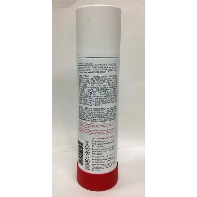 Lululemon Anti Stink Deodorant ALOE LOTUS 4.2oz Spray AS PICT,