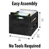 Victrola Wooden Record Crate – Tabletop Vinyl Album Holder, No-Tool