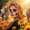 Flores Artificiales de caléndula Colocar,Incluir 50piezas Flores de Cempasuchil Artificiales
