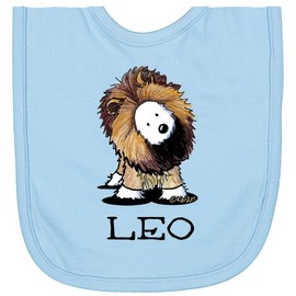 inktastic LEO Lion Westie Newborn Bib Light Blue - KiniArt 5e53