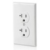 Leviton T5820-W, 20 Amp Tamper-Resistant Duplex Outlet, White