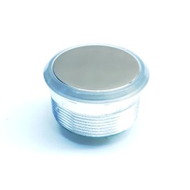 Surplus Deal USA Otis Elevator Push Button Switch - AAA23500AK32 - Mirrored Stainless Steel - Non-Illuminating, Clear Ring, 24V, AAAAK32