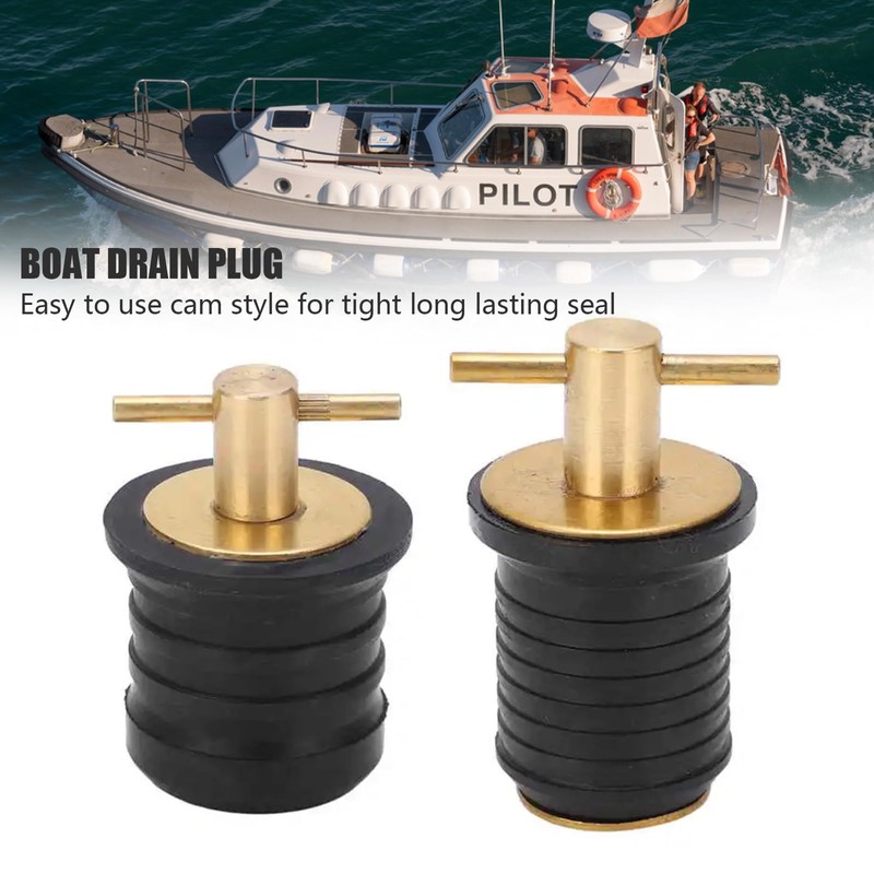 IGTOPS Brass T-Handle 1 Inch or 1-1/4 Inch Drain Plug