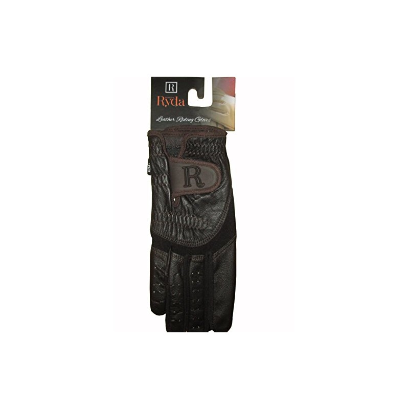 Ryda Comp Tan or Brown Ladies Leather Horse Riding Gloves