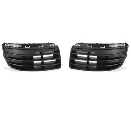 For Volkswagen Jetta 2005 2006 2007 2008 2009 2010 Fog Light Cover Driver and Passenger Side | Pair | Front | Sedan | Gen 5 | Matte Black | Replacement For VW1036108 | 1K0853665F9B9