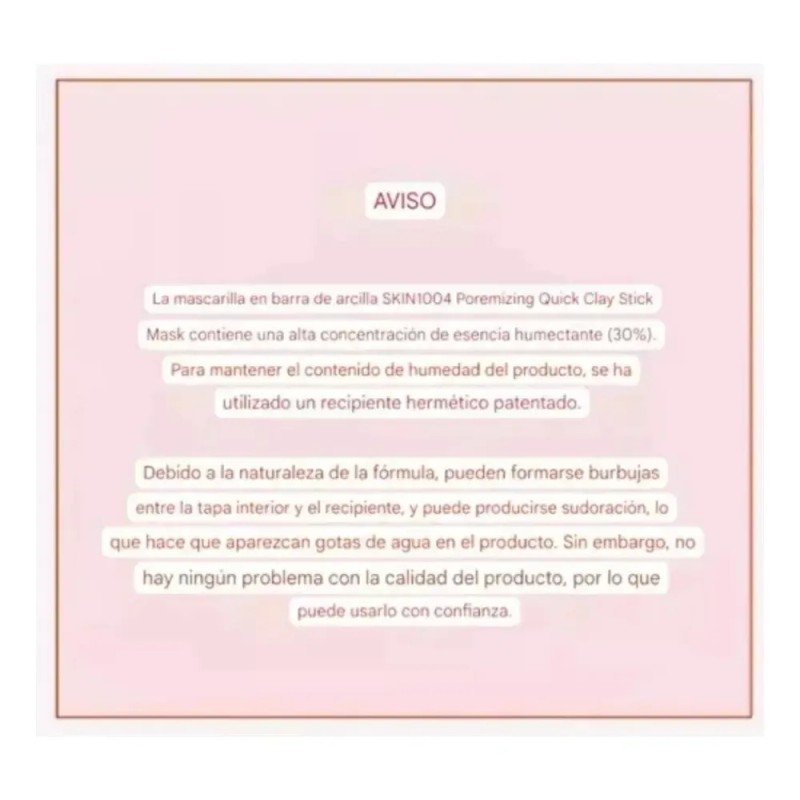 Mascarilla En Barra Poremizing Fresh Ampoule Y Clay De Zzi