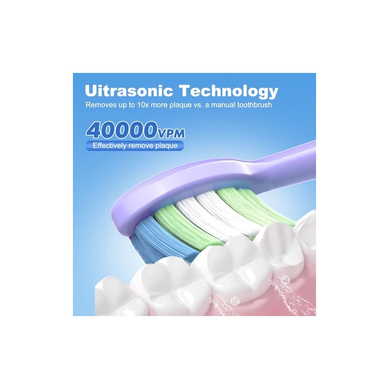 JTF Sonic Cepillo de dientes eléctrico – con estuche de
