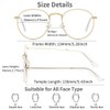 LNTICB® Blaulichtfilter Brille Damen Herren Computerbrille Gaming Blaulichtbrille Unisex Austauschbare