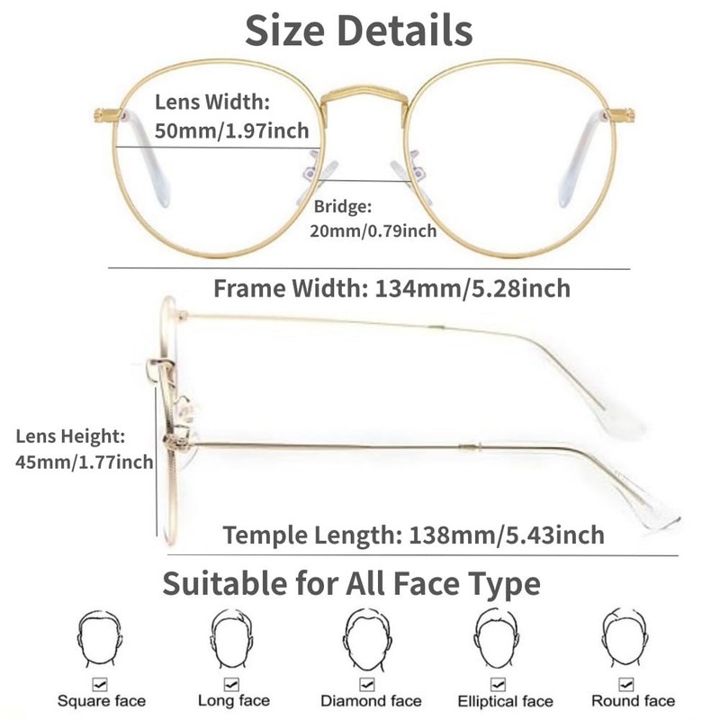 LNTICB® Blaulichtfilter Brille Damen Herren Computerbrille Gaming Blaulichtbrille Unisex Austauschbare