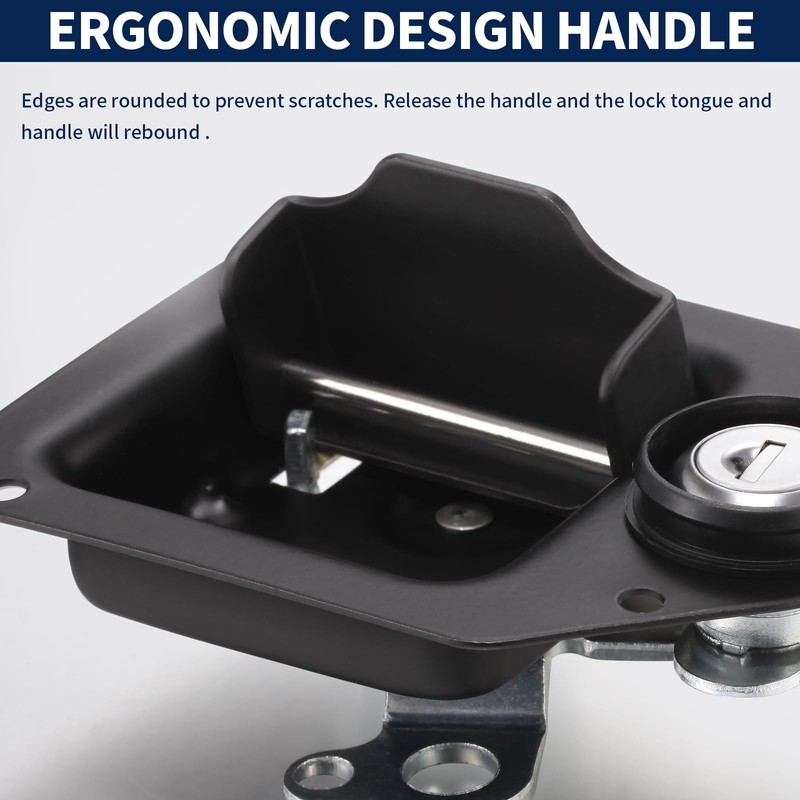LOCLINK Paddle Latch Truck Tool Box Lock Replacement, Standard Flush