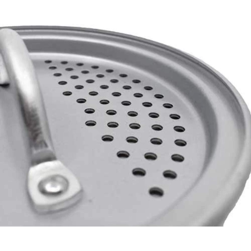 CanCooker Inc. SL-1080 Strainer Lid, One Size, Brushed Aluminum
